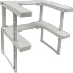 ⁦منظم توابل وزجاجات داخل درف المطبخ ٢ دور قابل لتعديل المقاس⁩ - الصورة ⁦3⁩