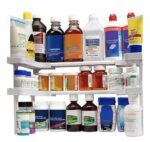 ⁦منظم توابل وزجاجات داخل درف المطبخ ٢ دور قابل لتعديل المقاس⁩ - الصورة ⁦7⁩