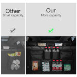 منظم مقعد السيارة الخلفي متعدد الجيوب لحمل وتنظيم الزجاجات والمناديل والمشروبات - الصورة 11