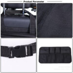 منظم مقعد السيارة الخلفي متعدد الجيوب لحمل وتنظيم الزجاجات والمناديل والمشروبات - الصورة 5