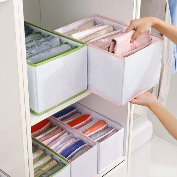 منظم ملابس للبناطيل والتيشرتات والقمصان لترتيب الادراج والدولاب