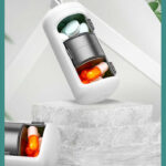 ⁦منظم يومي محمول لحبوب الدواء والفيتامينات مقسم 3 خانات للتذكير وعدم النسيان للسفر والخروج⁩ - الصورة ⁦6⁩