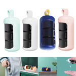 ⁦منظم يومي محمول لحبوب الدواء والفيتامينات مقسم 3 خانات للتذكير وعدم النسيان للسفر والخروج⁩ - الصورة ⁦10⁩