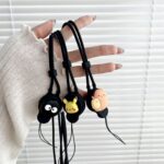 ⁦ميدالية رقبة سيليكون طويلة لحمل وتعليق الموبايل و البادج بألوان وأشكال مختلفة مبهجة⁩ - الصورة ⁦5⁩