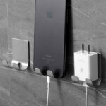 ⁦هوك معدني حامل لماكينة الحلاقة وادوات الحمام والمطبخ ذاتي اللصق⁩ - الصورة ⁦6⁩