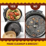 ⁦ورق بطانة للمقلاة الهوائية 50 قطعة غير لاصق للاستخدام مره واحده⁩ - الصورة ⁦6⁩