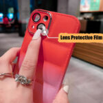 ⁦كفر ايفون 14 برو  بامب بالوان تريندي مبهجة سيليكون للحماية من الخدوش والصدمات مع إطار حامي للكاميرا⁩ - الصورة ⁦3⁩