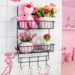 ⁦استاند معدن 2 دور لحمل وتنظيم ادوات المطبخ والحمام ب 4 هوك بلزق دبل فيس قوي⁩ - الصورة ⁦3⁩