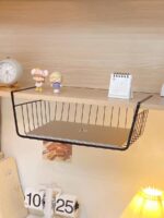 ⁦اندر شيلف معدن حامل ومنظم لأدوات المطبخ والحمام والمكتب سهل التركيب⁩ - الصورة ⁦6⁩