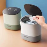 ⁦باسكت قمامة ميني بغطاء تاتش وقفل سيليكون لغرف النوم والأطفال والليفنج والمكتب مع الأكياس من ايكوكو⁩ - الصورة ⁦7⁩