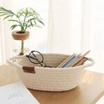 ⁦باسكت كتان لحمل وتنظيم الملابس ولعب الأطفال وادوات العناية بالشعر والبشره بيد من الجانبين لسهولة الحمل⁩ - الصورة ⁦6⁩