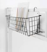 ⁦باسكت ومنظم معلق حامل لأدوات المطبخ والحمام والمكتب من المعدن⁩ - الصورة ⁦2⁩