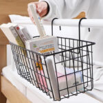 باسكت ومنظم معلق حامل لأدوات المطبخ والحمام والمكتب من المعدن