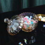 ⁦بونبونيرة كريستال لحفظ وتقديم الشوكولاتة والكاندي للضيوف بشكل شيك بغطاء للحفاظ علي المحتويات⁩ - الصورة ⁦6⁩