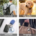 ⁦جراب حماية اير تاج بحلقة معدن مفاتيح المنزل والسياره والمحافظ والشنط⁩ - الصورة ⁦4⁩