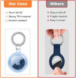 ⁦جراب حماية اير تاج بحلقة معدن مفاتيح المنزل والسياره والمحافظ والشنط⁩ - الصورة ⁦5⁩