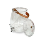 ⁦ديسبنسر عصائر 9 لتر بحنفية لسهولة الأستخدام وغطاء محكم الغلق ويد جلد من الاكليريك⁩ - الصورة ⁦6⁩