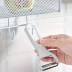 ⁦رف حامل ومنظم لأدوات المطبخ والحمام ب 6 هوك بلزق دبل فيس قوي لسهولة التعليق⁩ - الصورة ⁦3⁩