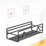 ⁦رف معدن لحمل وتنظيم ادوات المطبخ والحمام كبرطمانات التوابل وزجاجات الزيت والشامبو والفوط⁩ - الصورة ⁦5⁩