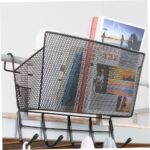 ⁦رف منظم وحامل لأدوات المطبخ والحمام والمكتب وقطع الديكور ب 5 هوكات من المعدن⁩ - الصورة ⁦6⁩