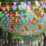 ⁦زينة رمضان 4 متر مثلثات بألوان مختلفة لأستقبال الشهر الكريم⁩ - الصورة ⁦2⁩