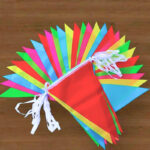 ⁦زينة رمضان 4 متر مثلثات بألوان مختلفة لأستقبال الشهر الكريم⁩ - الصورة ⁦3⁩