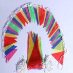 ⁦زينة رمضان 4 متر مثلثات بألوان مختلفة لأستقبال الشهر الكريم⁩ - الصورة ⁦5⁩