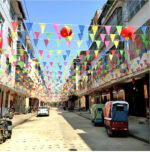 ⁦زينة رمضان 4 متر مثلثات بألوان مختلفة لأستقبال الشهر الكريم⁩ - الصورة ⁦6⁩