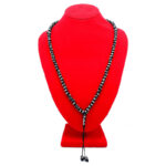 ⁦سبحة 100 حبة منقوشة بأسم الله ورسوله محمد (ص) باللون الأسود الملكي⁩ - الصورة ⁦3⁩