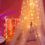 ⁦ستارة شبكية مضيئة 3 متر تتكون من 10 فروع لديكور رمضاني مميز للمنازل والشركات والمحلات التجارية⁩ - الصورة ⁦2⁩