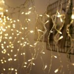 ⁦ستارة شبكية مضيئة 3 متر تتكون من 10 فروع لديكور رمضاني مميز للمنازل والشركات والمحلات التجارية⁩ - الصورة ⁦4⁩