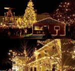 ⁦ستارة شبكية مضيئة 3 متر تتكون من 10 فروع لديكور رمضاني مميز للمنازل والشركات والمحلات التجارية⁩ - الصورة ⁦7⁩