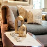 ⁦شمعدان ذهبي شكل مسجد أنيق لديكور رمضاني مميز ومختلف⁩ - الصورة ⁦2⁩