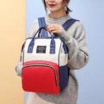 ⁦شنطة بيبي وتربروف مقسمة من الداخل لحمل جميع المتعلقات بجيب خارجي مقسم ومبطن فويل للببرونه⁩ - الصورة ⁦2⁩