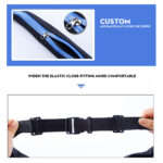 ⁦شنطة وسط بحزام قابل لتعديل المقاس لحمل الموبايل والمتعلقات الشخصية وقت الجري وركوب الدراجات والجيم⁩ - الصورة ⁦6⁩