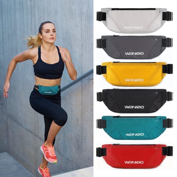 شنطة وسط وتربروف مقسمة من الداخل لجزئين لحمل الموبايل والمتعلقات الشخصية بحزام قابل للتعديل