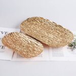 ⁦صينية جولد شيك لتقديم الفواكه والشوكولاته والكحك والبيتي فور للضيوف بشكل شيك⁩ - الصورة ⁦7⁩