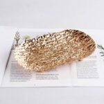 ⁦صينية جولد شيك لتقديم الفواكه والشوكولاته والكحك والبيتي فور للضيوف بشكل شيك⁩ - الصورة ⁦8⁩