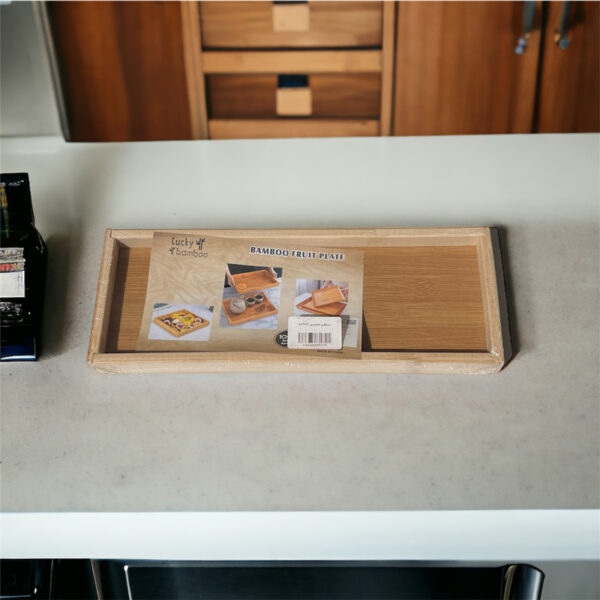 صينية خشب لحمل وتقديم المكسرات والكاندي وتستخدم كحامل للميكب والاكسسوارات علي التسريحة