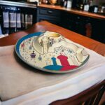 ⁦طبق تسالي هلال وجامع  بورسلين لتقديم التمر والمكسرات والكاندي للضيوف في رمضان بشكل شيك⁩ - الصورة ⁦2⁩