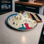 ⁦طبق تسالي هلال وجامع  بورسلين لتقديم التمر والمكسرات والكاندي للضيوف في رمضان بشكل شيك⁩ - الصورة ⁦3⁩