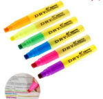 ⁦طقم أقلام هايلايتر لتحديد وتظليل الكلمات اثناء الدراسة والعمل 6 قطع⁩ - الصورة ⁦8⁩