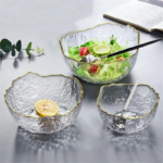 ⁦طقم بولات زجاج 3 قطع بمقاسات مختلفة لحمل وتقديم السلطات والفواكه للضيوف بشكل شيك⁩ - الصورة ⁦10⁩
