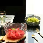 ⁦طقم بولات زجاج 3 قطع بمقاسات مختلفة لحمل وتقديم السلطات والفواكه للضيوف بشكل شيك⁩ - الصورة ⁦4⁩