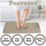 ⁦طقم دواسات حمام 3 قطع مضاد للأنزلاق لتجنب الوقوع للتواليت والبانيو بألوان مختلفة⁩ - الصورة ⁦3⁩