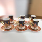 ⁦طقم شاي استكانة 12 قطعة مزين برسومات رمضانية مميزة من البورسلين⁩ - الصورة ⁦5⁩