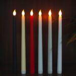 ⁦طقم شمع ليد مضئ بدون لهب قطعتين لتجديد ديكور المنزل ببطاريات⁩ - الصورة ⁦4⁩