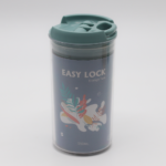 ⁦طقم علب 4 قطع بمقاسات مختلفة لحفظ وتنظيم البقوليات والحبوب والكاندي بغطاء محكم الغلق بيد من الاكليريك⁩ - الصورة ⁦3⁩