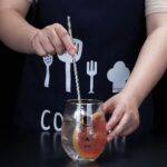 ⁦طقم معالق كوكتيل بالشاليموه 6 قطع مع فرشاه تنظيف استانليس ستيل⁩ - الصورة ⁦2⁩