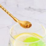 ⁦طقم معالق كوكتيل بالشاليموه 6 قطع مع فرشاه تنظيف استانليس ستيل⁩ - الصورة ⁦3⁩